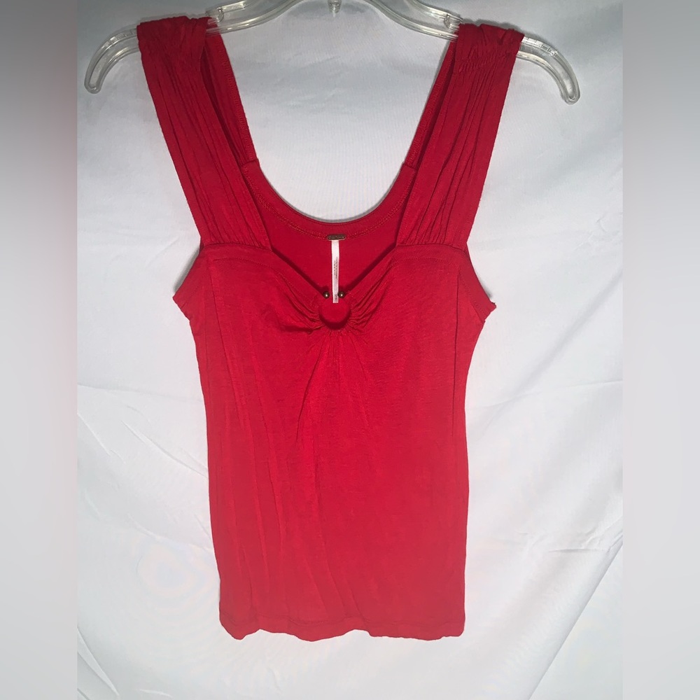 XS Free People Red tank Top